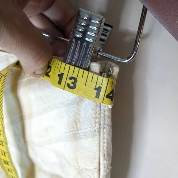 Ann Taylor Chevron Herringbone Off White A Line Mini Skirt 2P - Picture 3 of 8